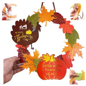 Thanksgiving Paper Wreath
