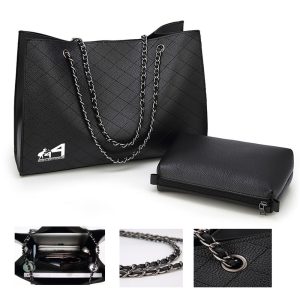 Ladies Leather Chain Shoulder Bag