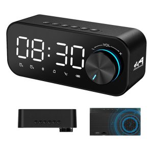 Desktop Alarm Clock Bluetooth Speaker W/ Night Light