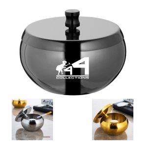 Stainless Steel Ashtray W/ Lid
