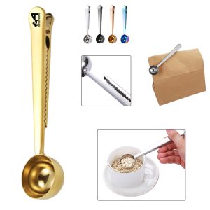 Stainless Steel Coffee Scoop And Bag Clip
