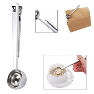 Stainless Steel Coffee Scoop And Bag Clip