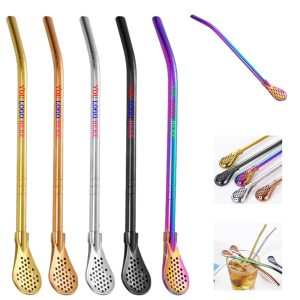 Stainless Steel Straw Spoon