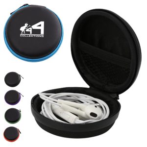 Zipper-Lock Earphone Storage Case