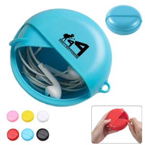 Slide-Lock Plastic Earphone Storage Case