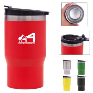 14 Oz. Stainless Steel Car Cup W/Lid