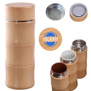 15Oz Bamboo Stainless Steel Straight Cup