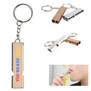 Aluminum Whistle Keychain