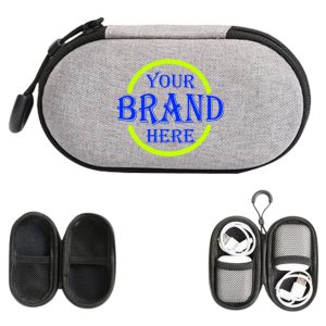 Oval Earphone Carrying Case