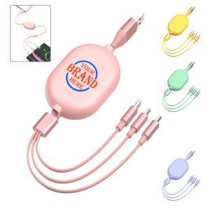 3-In-1 Retractable Charging Cable