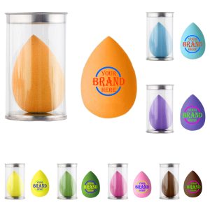 Water Drop Makeup Sponge W/ Storage Case