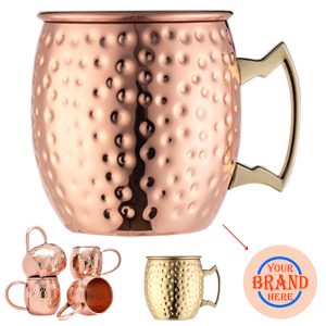 18.6 Oz. Moscow Mule Solid Copper Mug