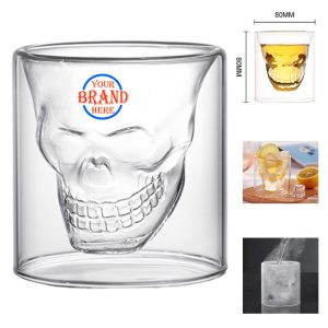 150 Ml Transparent Skull Shot Glass