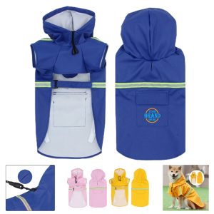 Dog Raincoat With Reflective Strip