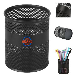 Wire Mesh Desk Top Pen Holder Organizer