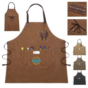 Adjustable Multi-Pocket Canvas Apron