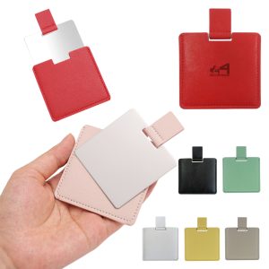 Creative Stainless Steel Mirror W/ Pu Sleeve