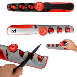 Four-In-One Sharpener Kitchen Utensil