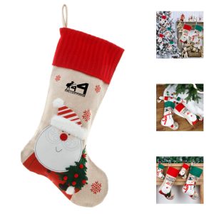 7.87 X 5.12 Inch Santa Socks Gift Bag