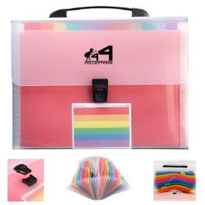 26 Pocket Portable Expanding File Folders