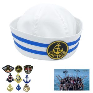 Blue And White Sailor Hat