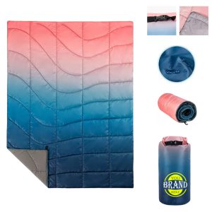 Lightweight Rainbow Camping Puffy Blanket