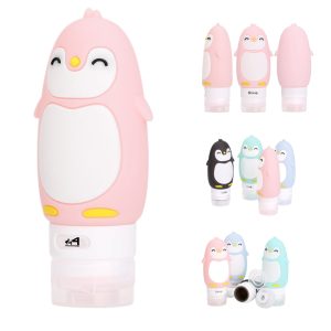 3 Oz Carton Character-Shaped Sub-Bottle In Card Case Silicone Bottles