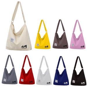 Canvas Shoulder Bag W/ Adjustable Shoulder Strap