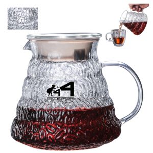 500Ml Hammered Glass Coffee Kettle