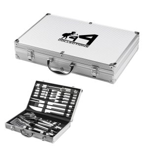 26-Piece Barbecue Tool Set Aluminum Case