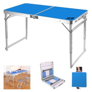 Portable Picnic Table W/ 4 Chairs