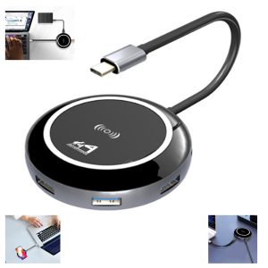 Round Type-C Docking Station