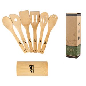 Bamboo Kitchen Utensils Eight-Piece Set