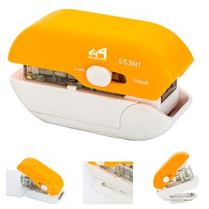 Multifunction Needleless Staple-Free Stapler