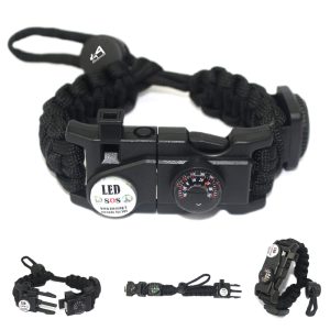 Mutifunction Survival Adjustable Paracord Bracelet