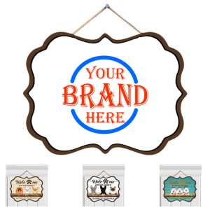 Wooden Pet Pattern Hanging Sign