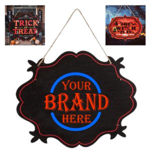 Wooden Halloween Hanging Sign