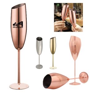 8.2 Oz. Stainless Steel Bevel Mouth Goblet