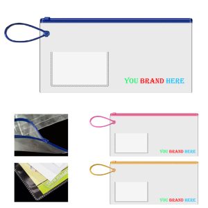 Pvc Pen Storage Bag W/ Colorful Handheld