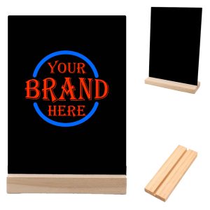 Tabletop Chalkboard W/ Detachable Wooden Base