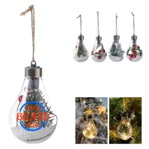 Led Transparent Christmas Ornament