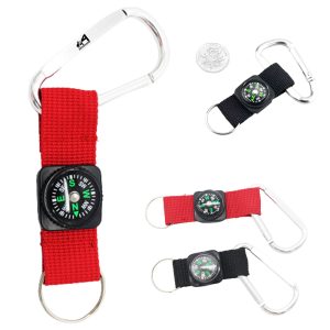 Compass Carabiner W/ Keychain