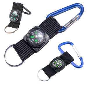 6.3 X 1.77 Inch Compass Carabiner W/ Keychain