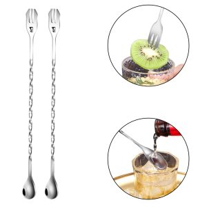2-In-1 Cocktail Mixing Spoon & Fork