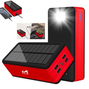 50000Mah Solar Power Bank Flashlight