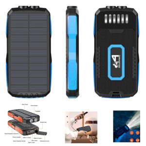 16000Mah Solar Power Bank Flashlight