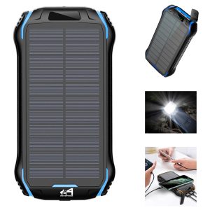 20000Mah Solar Power Bank Flashlight