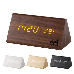 Wooden Electronic Alarm Desk Clock