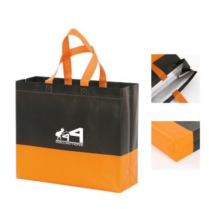 Contrast Design Non-Woven Tote Bag
