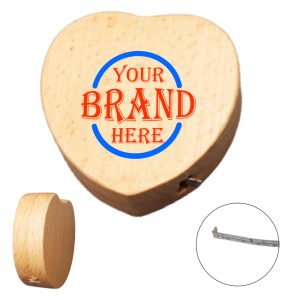 Wooden Heart Shell Measuring Tape